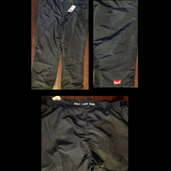 NWT 2002 Salt Lake City Olympics Marker Snow Rain Pants Mens Size 4XL 4X - Picture 1 of 4